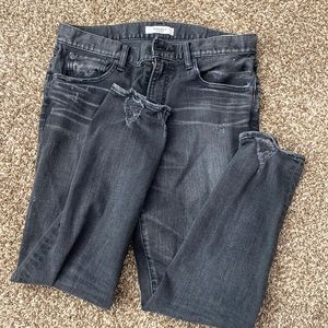 Mousy Vintage Dark Wash Distressed Jeans